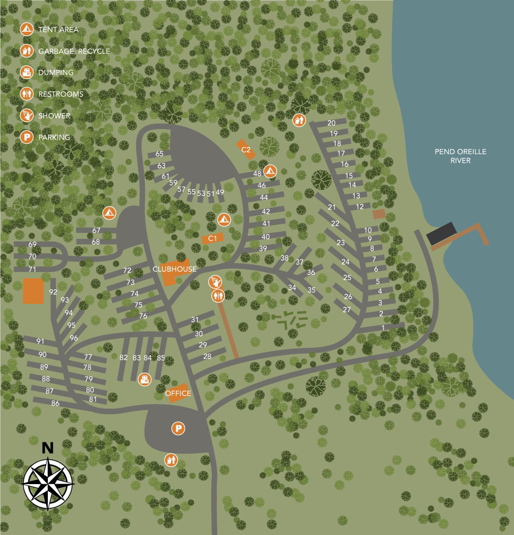 Old American Resort Property Map